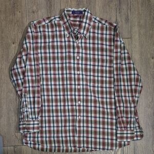 Alan Flusser Multicolor Plaid Casual Shirt